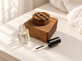 Wooden Sleep Block | With Lavender Bottle | Natural Relaxation Aid – THE HYPNOS showing the reclaimed wood product