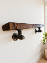 Industrial Style Slim Shelves | Rustic Shelving | Reclaimed Scaffolding | THE MARSHALL