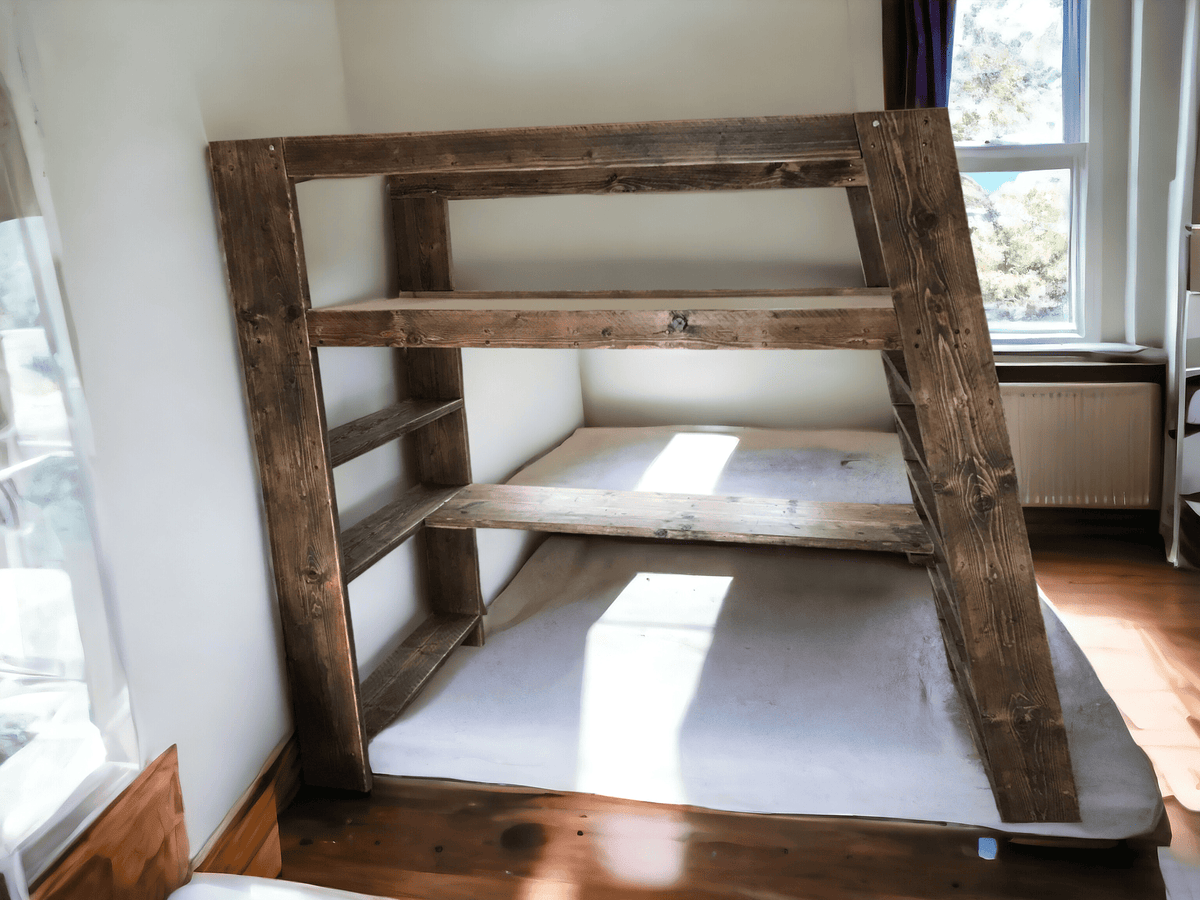 Wooden Bunk Bed & Desk | THE FROME
