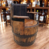 Oak Whiskey Barrel Chair With Storage – THE ELLERY