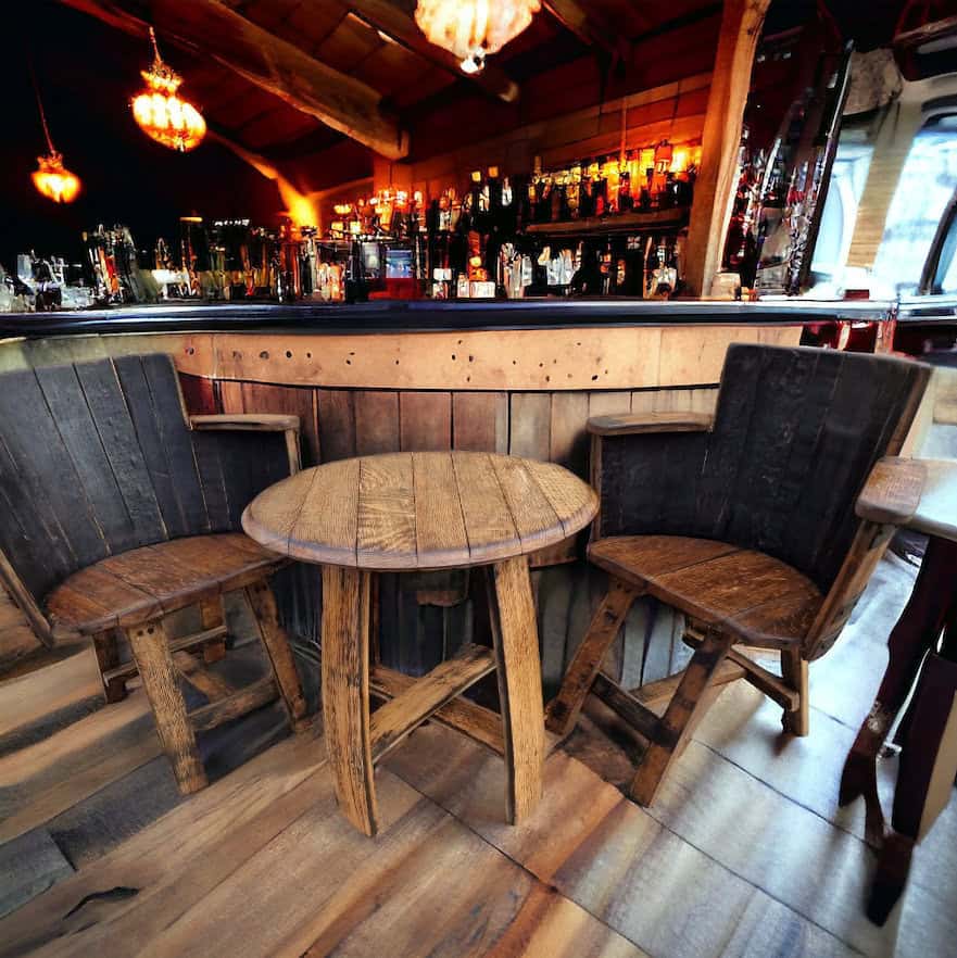 Whiskey Barrel Coffee Table