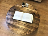 Reclaimed Wooden Round Coffee Table | THE AMSTERDAM