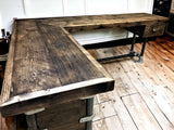 Industrial Corner Office Desk | THE AVALON