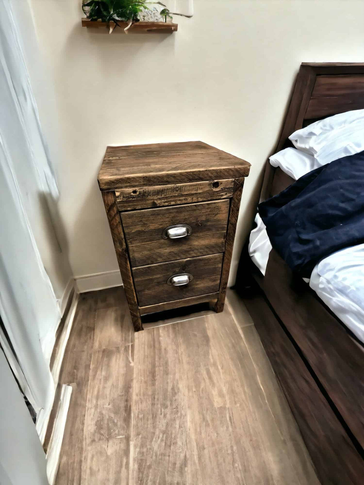 Bedside Table Reclaimed Wood | THE BEVENDEAN