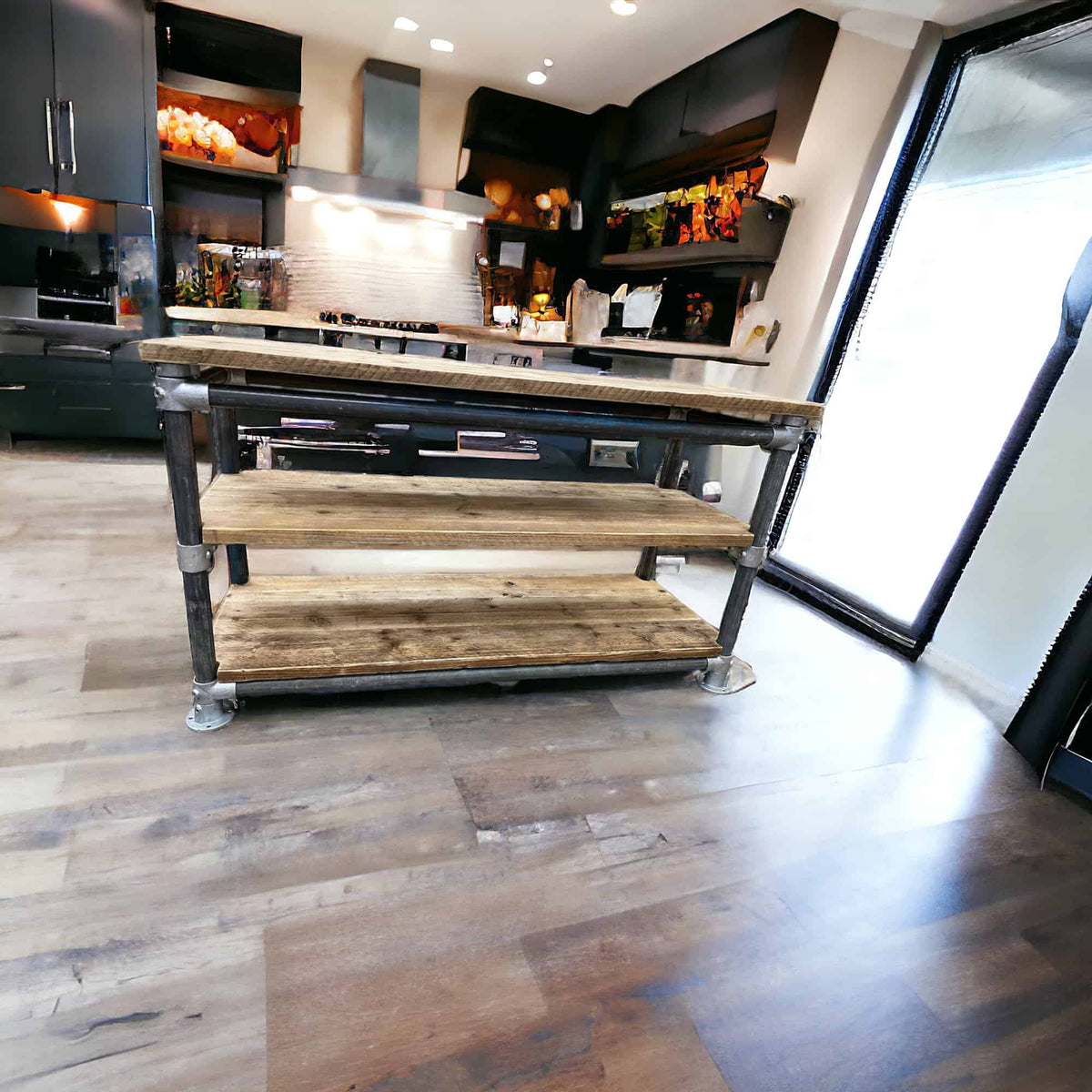 Industrial Kitchen Island | THE REDLAND