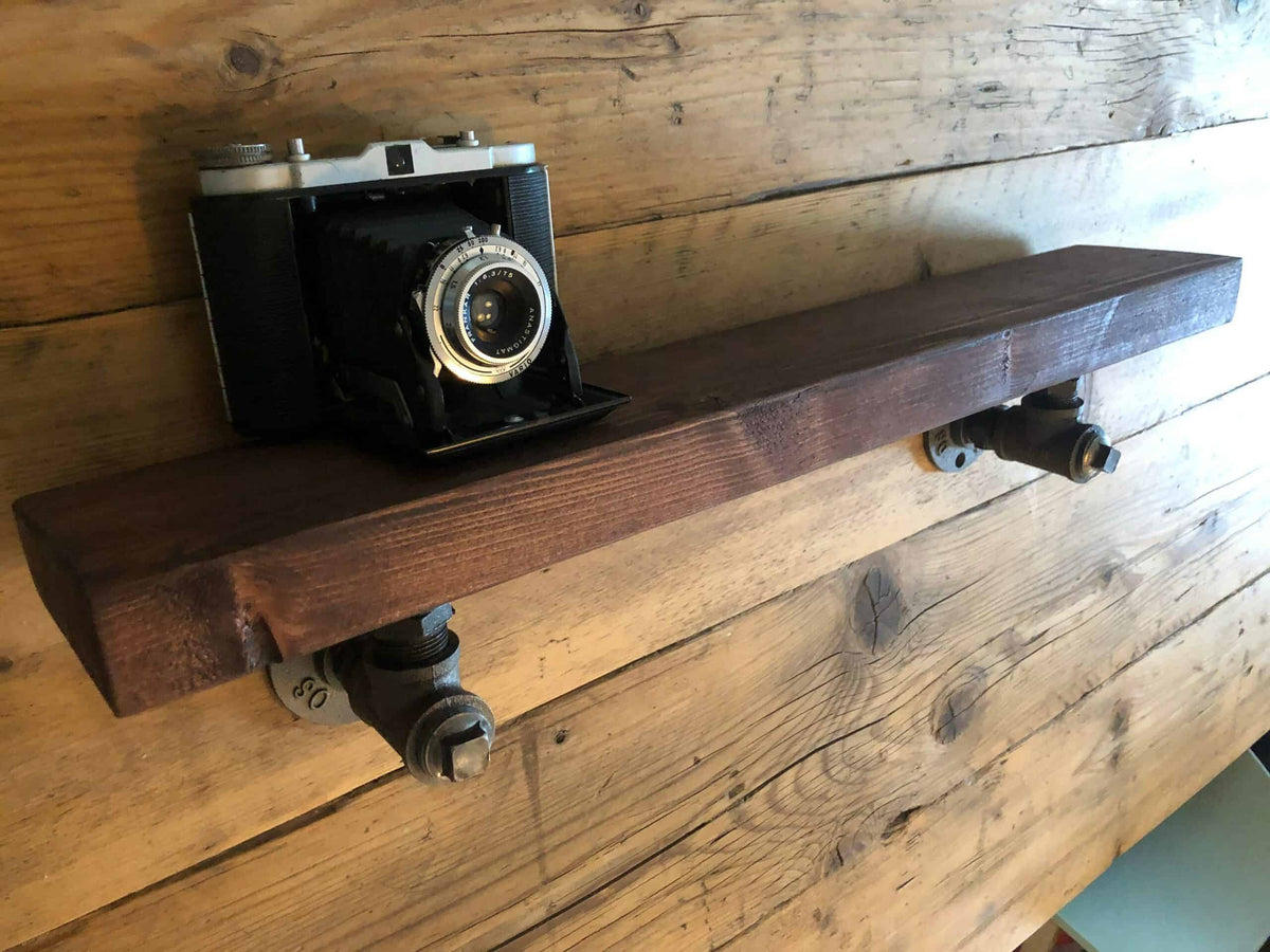 Industrial Style Slim Shelves | Rustic Shelving | Reclaimed Scaffolding | THE MARSHALL
