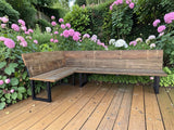 Corner Outdoor Garden Bench | THE TIMMS