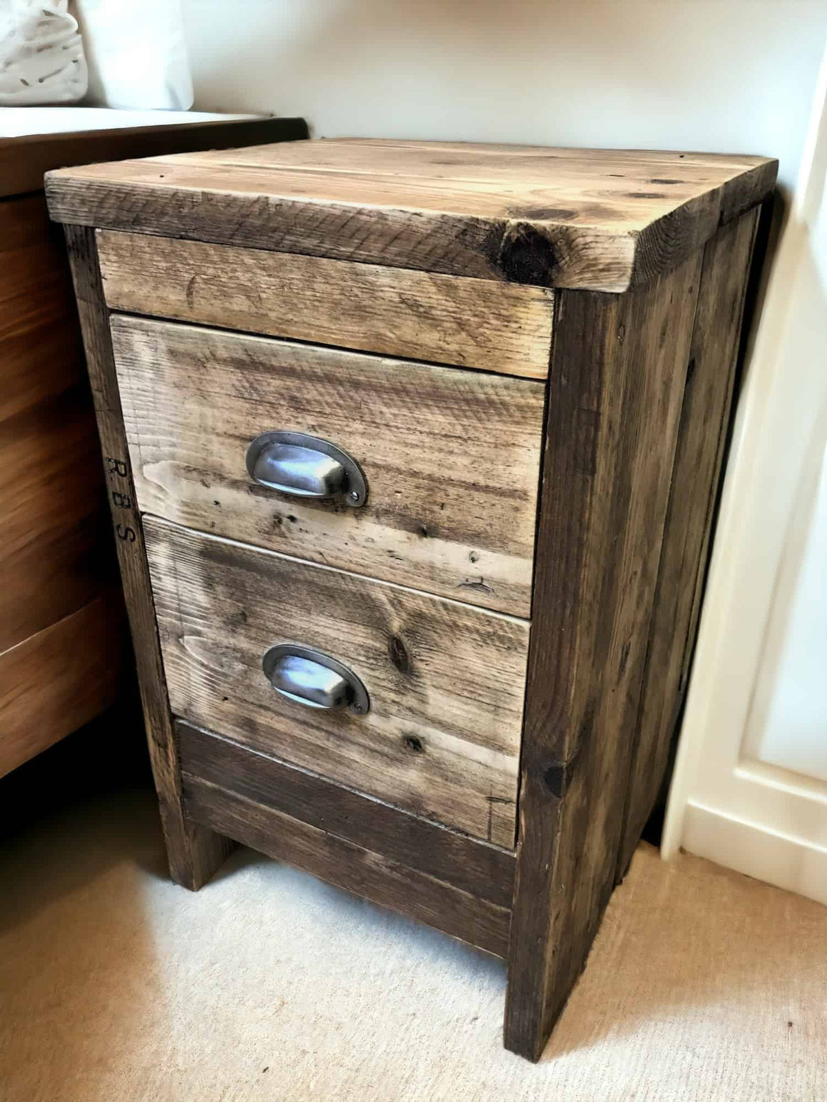 Bedside Table Reclaimed Wood | THE BEVENDEAN