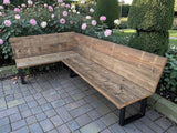 Corner Outdoor Garden Bench | THE TIMMS