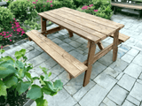 Outdoor Reclaimed Wooden Picnic Bench | THE BRADLEY