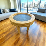 Circular Gaming Table | D&D Pathfinder | Round Gaming Table | Reclaimed Scaffold Boards | THE HALO