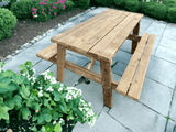Outdoor Reclaimed Wooden Picnic Bench | THE BRADLEY