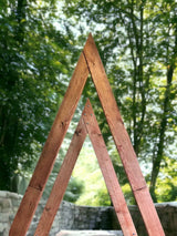 Pair Of Handcrafted Wooden Wedding Triangle Altars | Reclaimed Timber | THE CALLEN