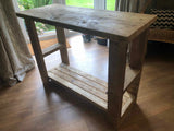 Rustic Wooden Console Table