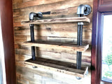 Wall Hanging Pipe Shelves | THE WINSCOMBE