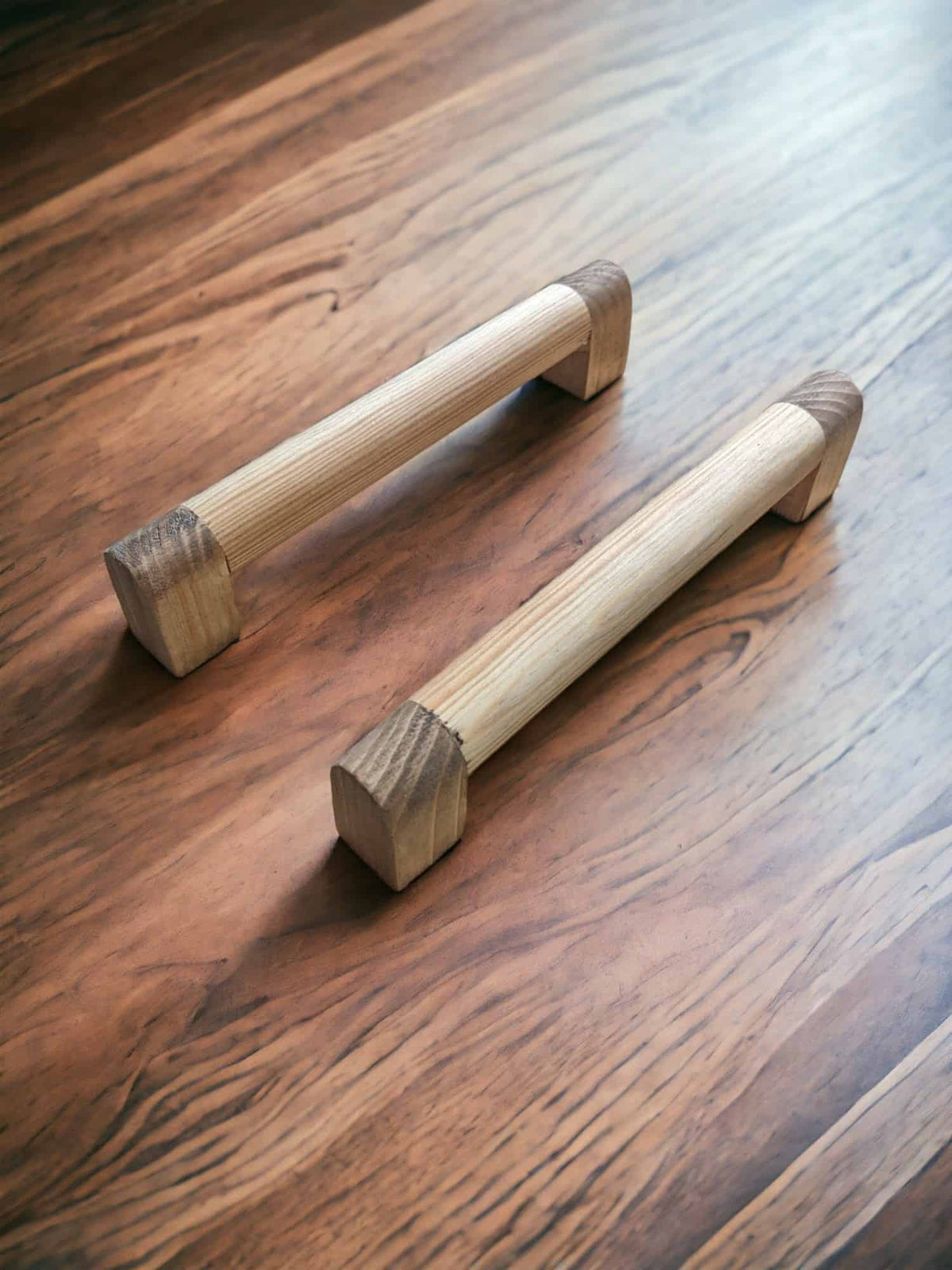 Rustic Cupboard Handles | Pine Cabinet Handles | 4 Pack Drawer Pulls | THE SMITH