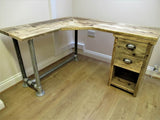 Wooden Pedestal Desk | THE BASSETT