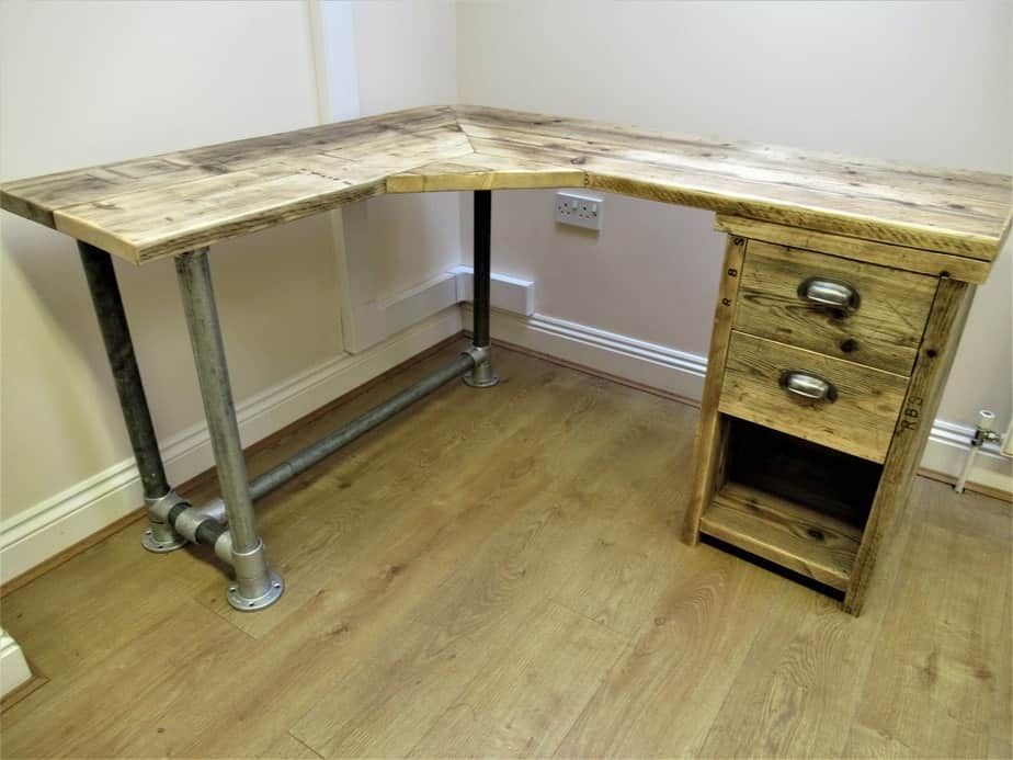 Wooden Pedestal Desk | THE BASSETT
