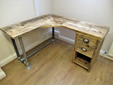 Wooden Pedestal Desk | THE BASSETT