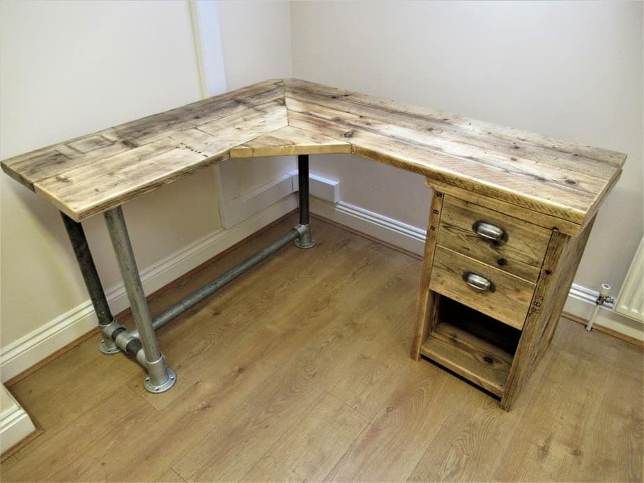 Wooden Pedestal Desk | THE BASSETT