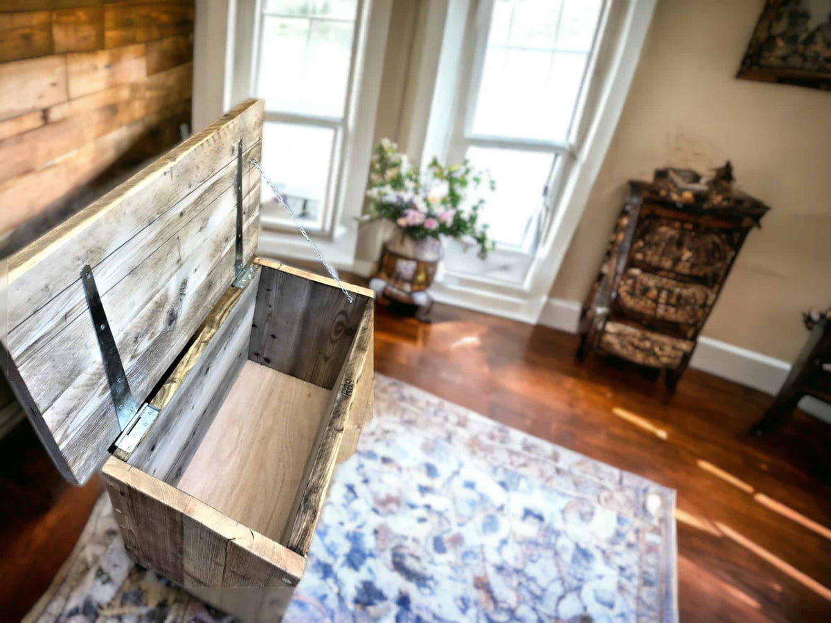 Reclaimed Wooden Blanket Box | THE BOURNEMOUTH