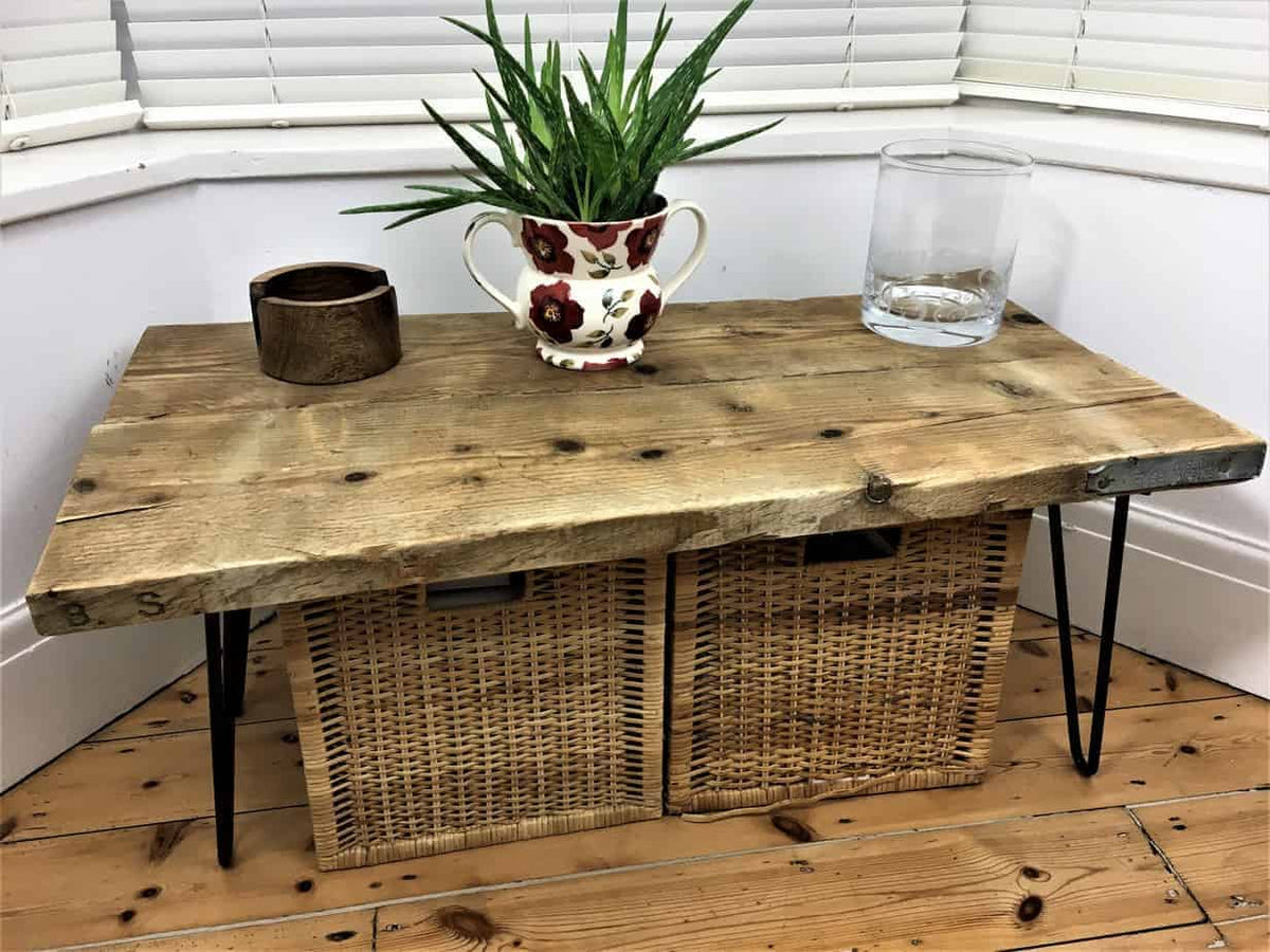 Wooden Coffee Table Hairpin Legs | THE ROMSEY