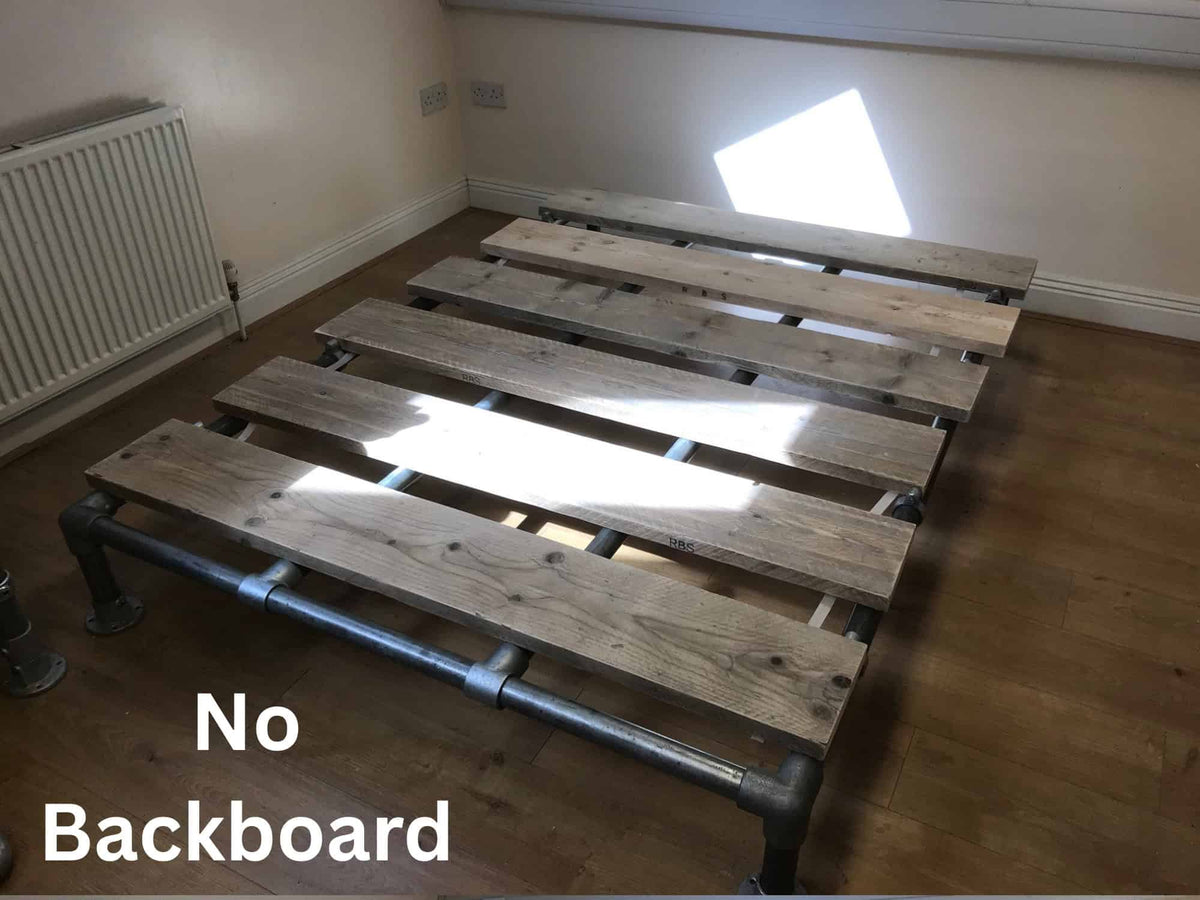 Industrial Bed | Handmade Bed Frame | Reclaimed Custom Made Bed | Scaffold Pipe Bed | THE DOUGLAS