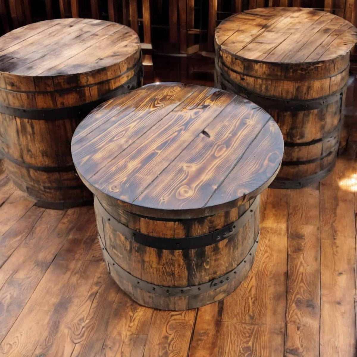 Oak Whiskey Barrel Coffee Table – THE PORTER