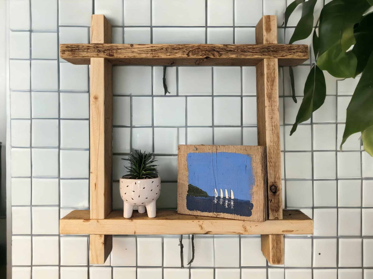 Rustic Square Shelf | THE HASHTAG