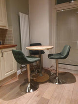 Poseur Table | Reclaimed Bar Table | Sustainably Sourced Wood | Rustic Poseur Table with Reclaimed Scaffold Tube | THE ZURICH