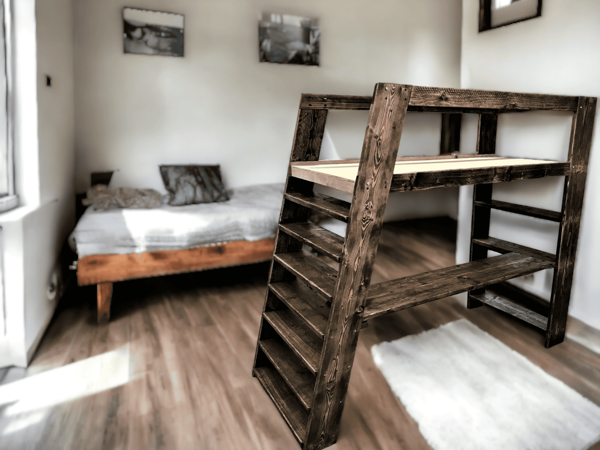 Wooden Bunk Bed & Desk | THE FROME