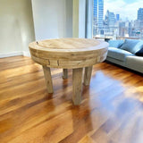 Circular Gaming Table | D&D Pathfinder | Round Gaming Table | Reclaimed Scaffold Boards | THE HALO
