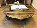 Reclaimed Wooden Round Coffee Table | THE AMSTERDAM