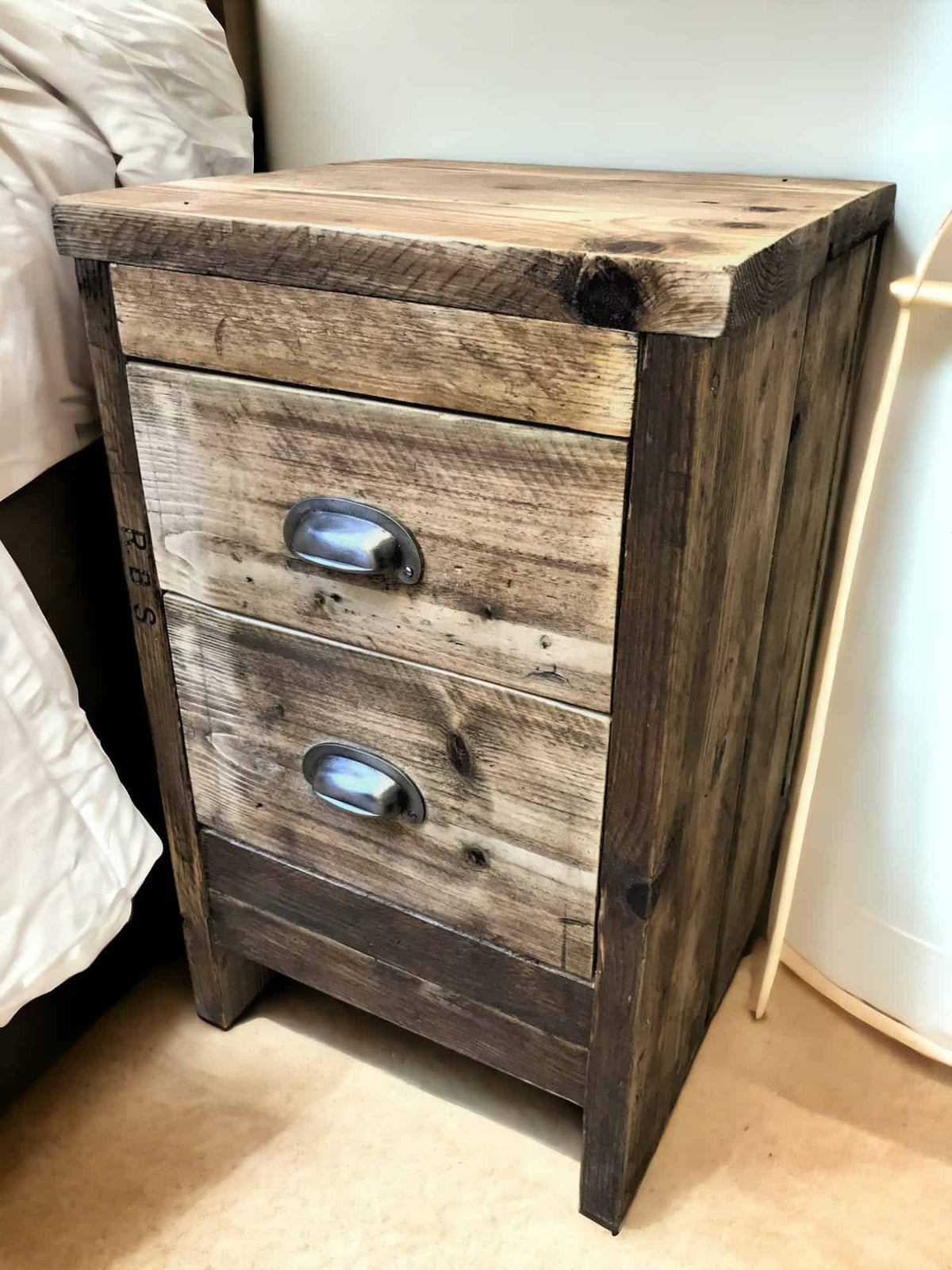 Bedside Table Reclaimed Wood | THE BEVENDEAN