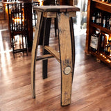 Bar Stools Made From Oak Whiskey Barrel Bar Stools | THE HATCH