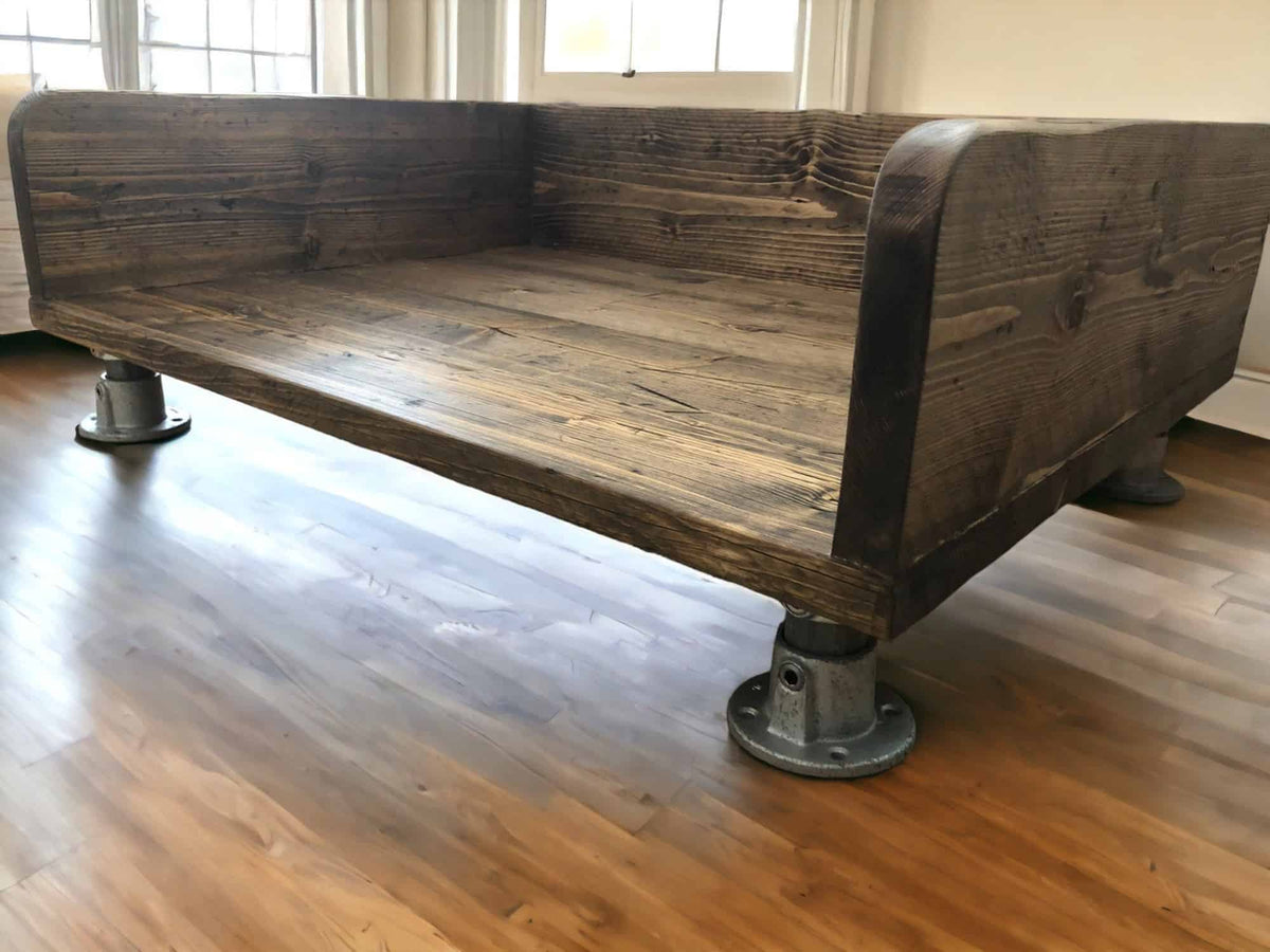 Reclaimed Wood Dog Bed | Rustic Pet Bed | THE WILLIAMS