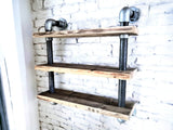 Wall Hanging Pipe Shelves | THE WINSCOMBE