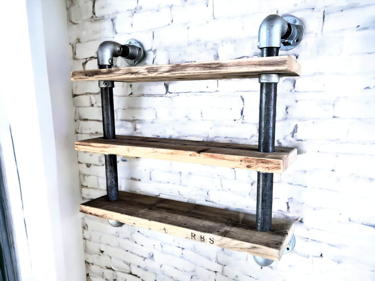 Wall Hanging Pipe Shelves | THE WINSCOMBE