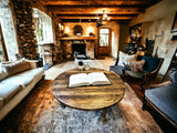 Reclaimed Wooden Round Coffee Table | THE AMSTERDAM