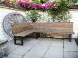 Corner Outdoor Garden Bench | THE TIMMS