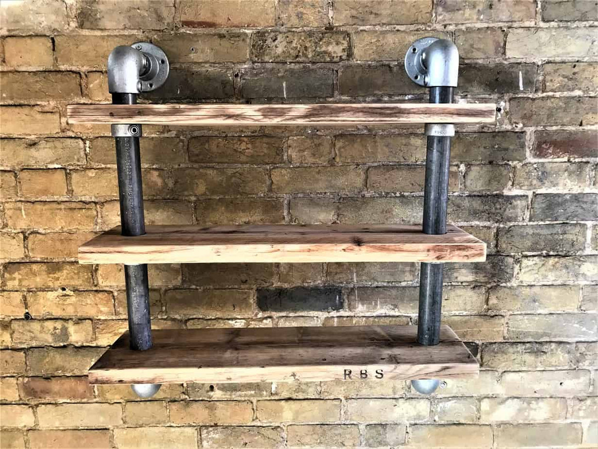 Wall Hanging Pipe Shelves | THE WINSCOMBE