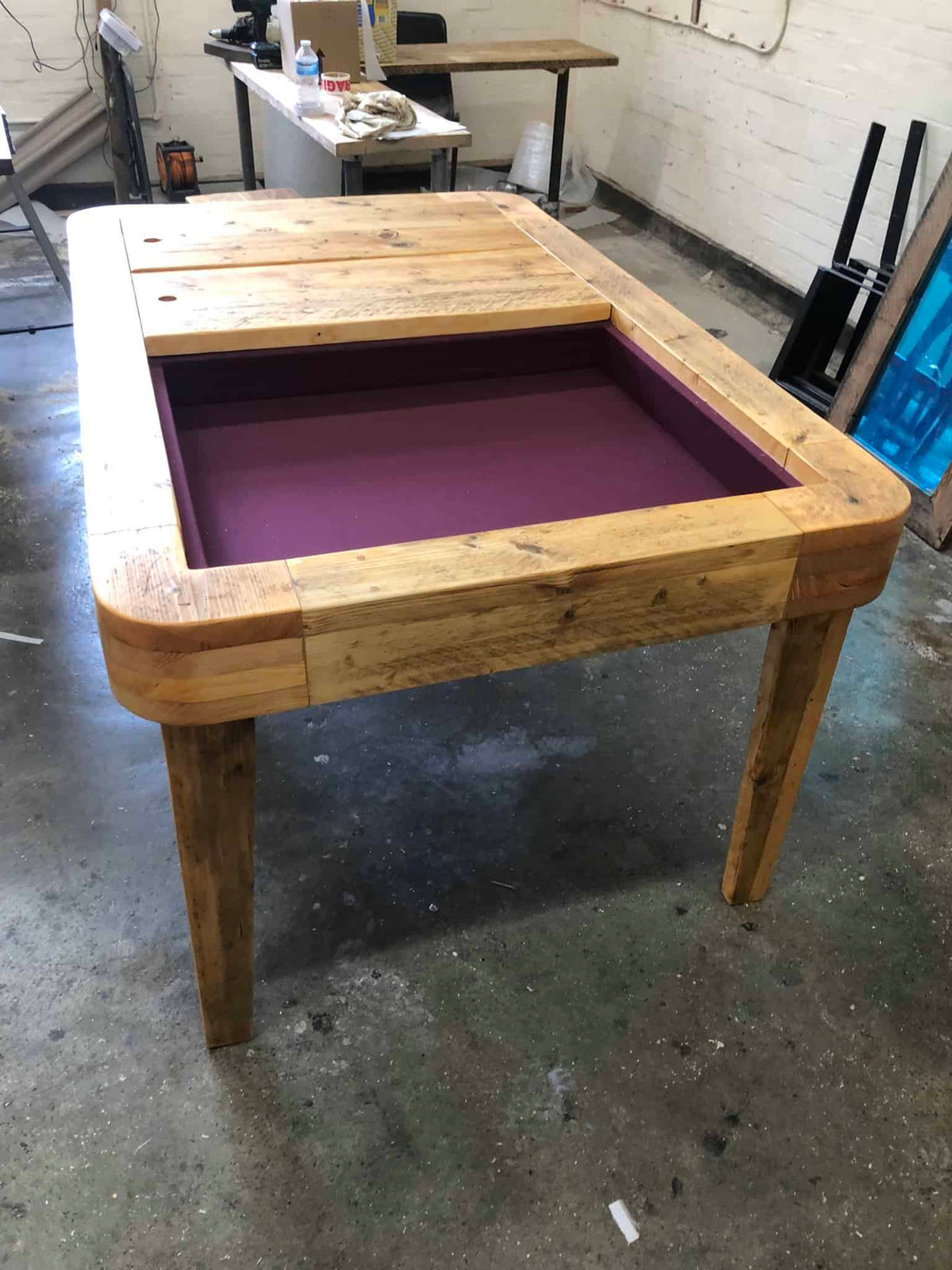 Custom Gaming Table With Strake Board | THE NELSON
