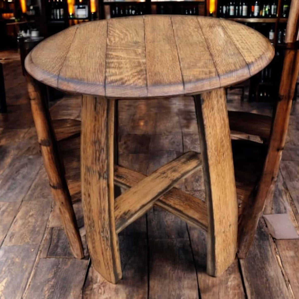 Coffee Table Made From Oak Whiskey Barrel Coffee Table | THE BELLOWS