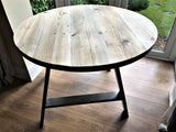 Reclaimed Wood Round Table | THE STOCKWOOD