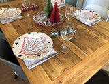 Brick Pattern Dining Table | THE OAKRIDGE