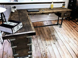 Industrial Corner Office Desk | THE AVALON