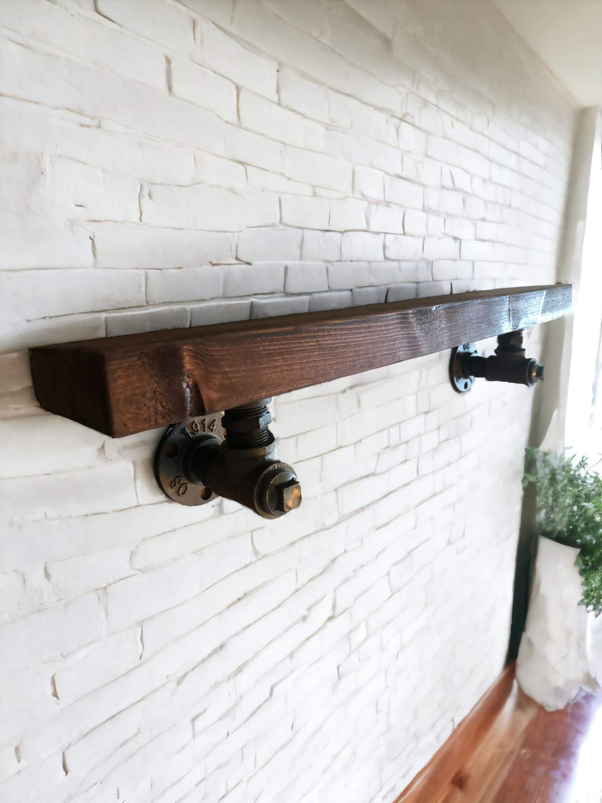 Industrial Style Slim Shelves | Rustic Shelving | Reclaimed Scaffolding | THE MARSHALL