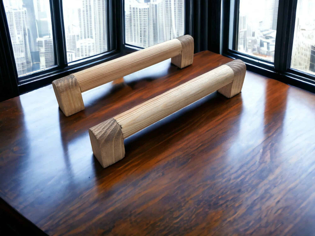 Rustic Cupboard Handles | Pine Cabinet Handles | 4 Pack Drawer Pulls | THE SMITH