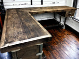 Industrial Corner Office Desk | THE AVALON