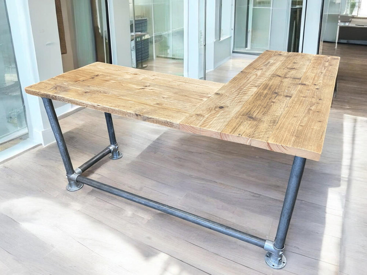 Industrial Corner Desk | THE SILVERDALE